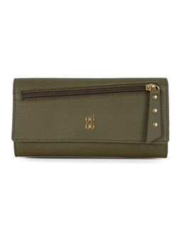 Baggit - Pancake Y G X Green Large Wallet