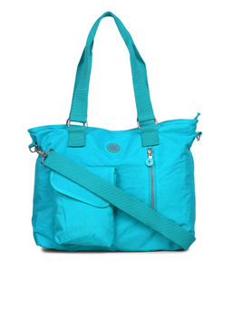 Bahama - CRINKLE Blue Color Nylon Material Soft Medium Size Shoulder Bag - FH-1907033002
