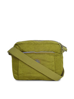 Bahama - CRINKLE Dark Yellow Color Nylon Material Soft Medium Size Shoulder Bag - FH-20103031004