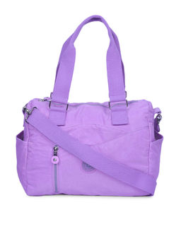 Bahama - CRINKLE Light Purple Color Nylon Material Soft Medium Size Shoulder Bag - FH-20110031006