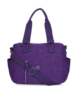 Bahama - CRINKLE Purple Color Nylon Material Soft Medium Size Shoulder Bag - FH-20110031007