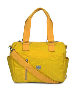 Bahama - CRINKLE Yellow Color Nylon Material Soft Medium Size Shoulder Bag - FH-20110031008