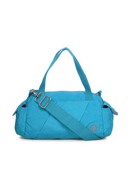 Bahama - CRINKLE Blue Color Nylon Material Soft Medium Size Handbag - FH-2015021002