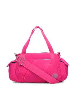 Bahama - CRINKLE Fuchsia Red Color Nylon Material Soft Medium Size Handbag - FH-2015021005