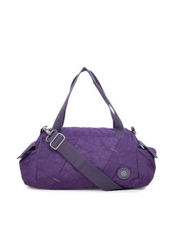 Bahama - CRINKLE Purple Color Nylon Material Soft Medium Size Handbag - FH-2015021007