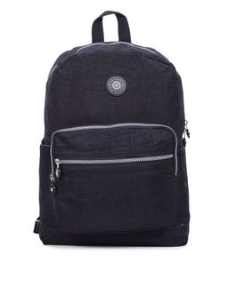 Bahama - CRINKLE Black Color Nylon Material Soft Medium Size Backpack - FH-2054013001
