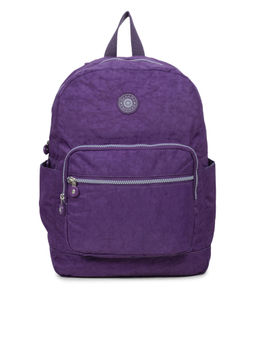 Bahama - CRINKLE Purple Color Nylon Material Soft Medium Size Backpack - FH-2054013007