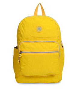 Bahama - CRINKLE Yellow Color Nylon Material Soft Medium Size Backpack - FH-2054013008