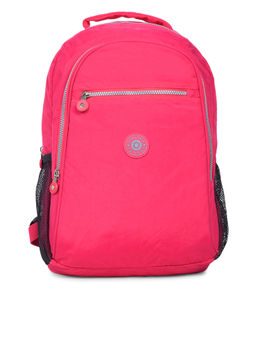 Bahama - CRINKLE Fuchsia Red Color Nylon Material Soft Medium Size Backpack - FH-2067013005