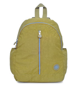 Bahama - CRINKLE Dark Yellow Color Nylon Material Soft Medium Size Backpack - FH-2083012004