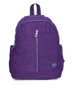 Bahama - CRINKLE Purple Color Nylon Material Soft Medium Size Backpack - FH-2083012007