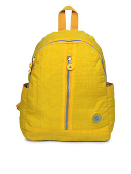 Bahama - CRINKLE Yellow Color Nylon Material Soft Medium Size Backpack - FH-2083012008