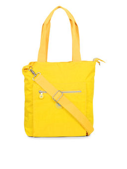Bahama - CRINKLE Yellow Color Nylon Material Soft Medium Size Shoulder Bag - FH-2178032008