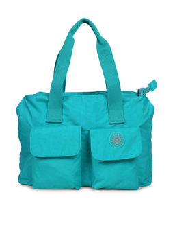 Bahama - CRINKLE Blue Color Nylon Material Soft Medium Size Handbag - FH-2522023002