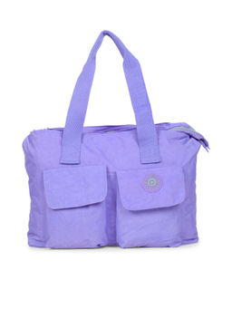 Bahama - CRINKLE Light Purple Color Nylon Material Soft Medium Size Handbag - FH-2522023006