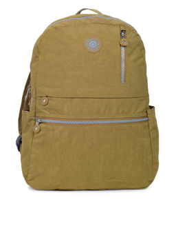 Bahama - CRINKLE Dark Yellow Color Nylon Material Soft Medium Size Backpack - FH-2686013004