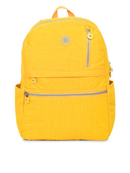 Bahama - CRINKLE Yellow Color Nylon Material Soft Medium Size Backpack - FH-2686013008