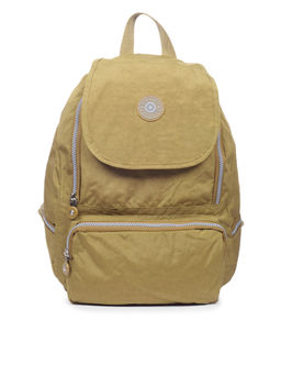 Bahama - CRINKLE Dark Yellow Color Nylon Material Soft Medium Size Backpack - FH-2921012004