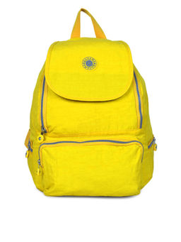 Bahama - CRINKLE Yellow Color Nylon Material Soft Medium Size Backpack - FH-2921012008