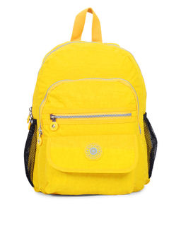 Bahama - CRINKLE Yellow Color Nylon Material Soft Medium Size Backpack - FH-2935012008