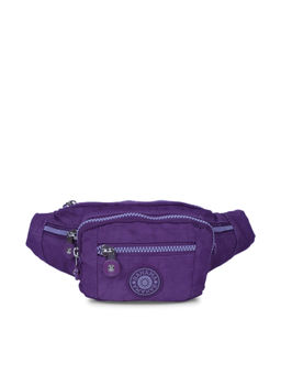 Bahama - CRINKLE Purple Color Nylon Material Soft Medium Size Waist Bag - FH-2998041007