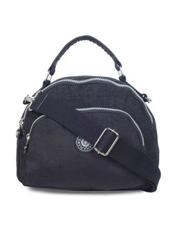 Bahama - CRINKLE Black Color Nylon Material Soft Medium Size Shoulder Bag - FH-3167031001