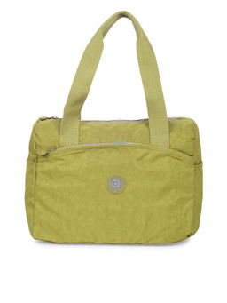 Bahama - CRINKLE Dark Yellow Color Nylon Material Soft Medium Size Handbag - FH-3201022004