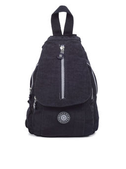 Bahama - CRINKLE Black Color Nylon Material Soft Medium Size Backpack - FH-787011001