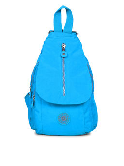 Bahama - CRINKLE Blue Color Nylon Material Soft Medium Size Backpack - FH-787011002