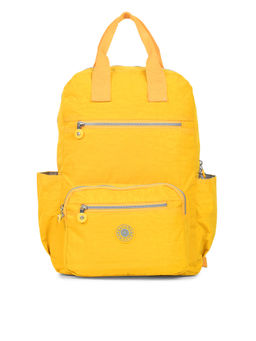 Bahama - CRINKLE Yellow Color Nylon Material Soft Medium Size Backpack - FH-816013008