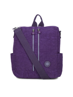 Bahama - CRINKLE Purple Color Nylon Material Soft Medium Size Backpack - FH-817011007