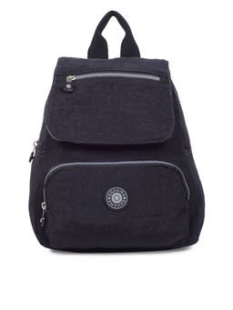 Bahama - CRINKLE Black Color Nylon Material Soft Medium Size Backpack - FH-821012001