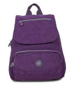Bahama - CRINKLE Purple Color Nylon Material Soft Medium Size Backpack - FH-821012007