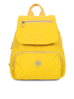 Bahama - CRINKLE Yellow Color Nylon Material Soft Medium Size Backpack - FH-821012008