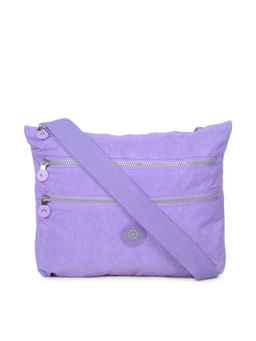 Bahama - CRINKLE Light Purple Color Nylon Material Soft Medium Size Shoulder Bag - FH-822032006