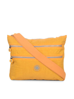 Bahama - CRINKLE Yellow Color Nylon Material Soft Medium Size Shoulder Bag - FH-822032008