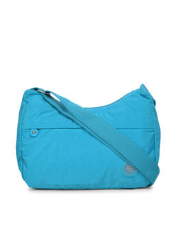 Bahama - CRINKLE Blue Color Nylon Material Soft Medium Size Shoulder Bag - FH-824031002