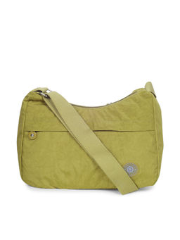 Bahama - CRINKLE Dark Yellow Color Nylon Material Soft Medium Size Shoulder Bag - FH-824031004