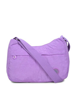 Bahama - CRINKLE Light Purple Color Nylon Material Soft Medium Size Shoulder Bag - FH-824031006