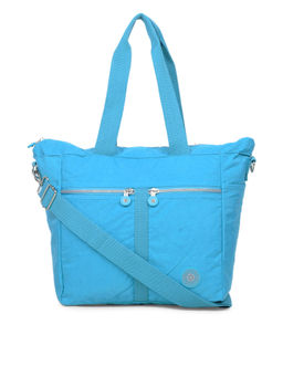 Bahama - CRINKLE Blue Color Nylon Material Soft Medium Size Shoulder Bag - FH-844031002