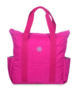 Bahama - CRINKLE Dark Red Color Nylon Material Soft Medium Size Handbag - FH-845022003