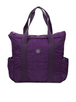 Bahama - CRINKLE Purple Color Nylon Material Soft Medium Size Handbag - FH-845022007