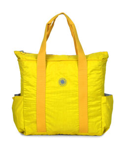Bahama - CRINKLE Yellow Color Nylon Material Soft Medium Size Handbag - FH-845022008