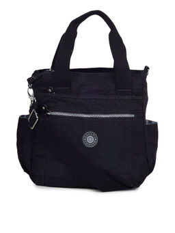 Bahama - CRINKLE Black Color Nylon Material Soft Medium Size Shoulder Bag - FH-847031001