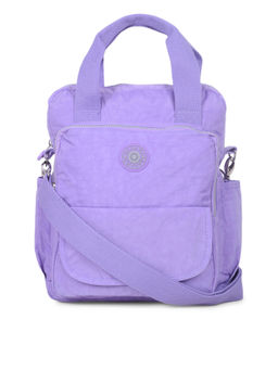 Bahama - CRINKLE Light Purple Color Nylon Material Soft Medium Size Shoulder Bag - FH-9044031006