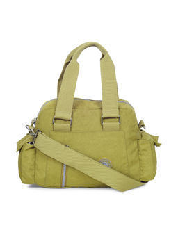 Bahama - CRINKLE Dark Yellow Color Nylon Material Soft Medium Size Handbag - FH-9174021004