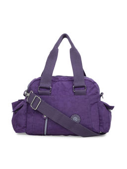 Bahama - CRINKLE Purple Color Nylon Material Soft Medium Size Handbag - FH-9174021007