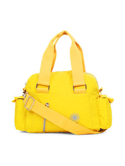 Bahama - CRINKLE Yellow Color Nylon Material Soft Medium Size Handbag - FH-9174021008