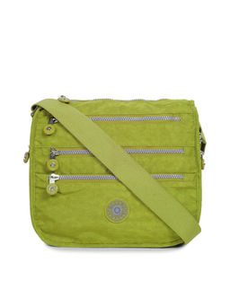 Bahama - CRINKLE Dark Yellow Color Nylon Material Soft Medium Size Shoulder Bag - FH-9244031004