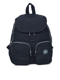 Bahama - CRINKLE Black Color Nylon Material Soft Medium Size Backpack - FH-9288012001